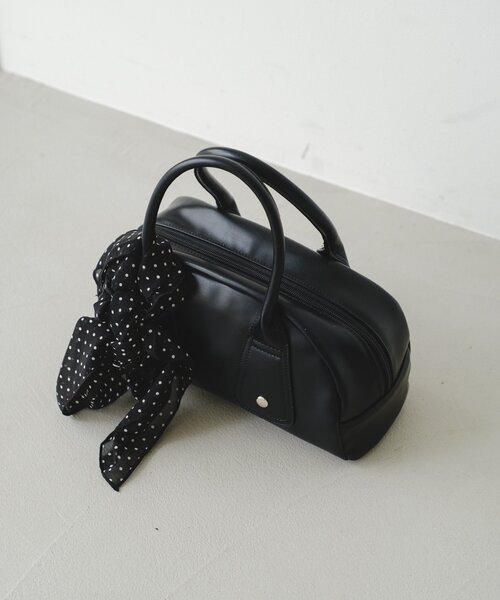 Kastane(カスタネ)の「【500ml ペットボトル収納可】フラップカラーボストンBAG(トートバッグ・レディース・レモンイエロー/ブラック/ブラウン/ミント・FREE)」の14枚目の写真