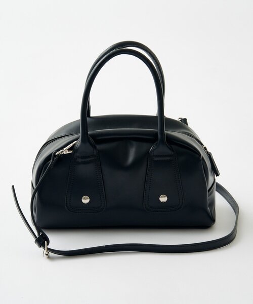 Kastane(カスタネ)の「【500ml ペットボトル収納可】フラップカラーボストンBAG(トートバッグ・レディース・レモンイエロー/ブラック/ブラウン/ミント・FREE)」の19枚目の写真