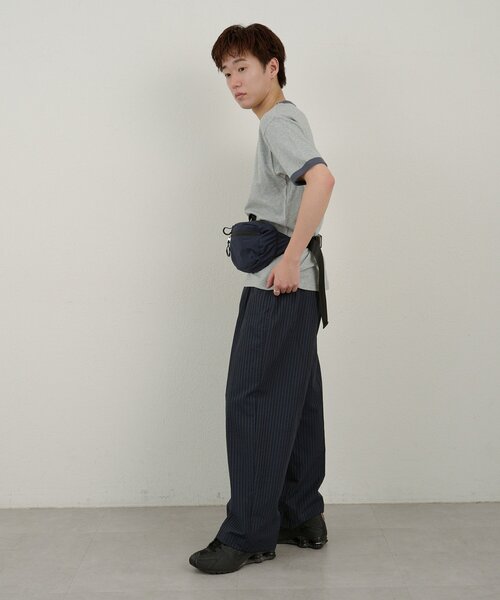 WHIMSIC(ウィムジック)の「【WHIMSIC/2サイズ展開】リンガーTシャツ(Tシャツ/カットソー・メンズ・オフホワイト/グレー/ブルー/ネイビー・2/1)」の16枚目の写真