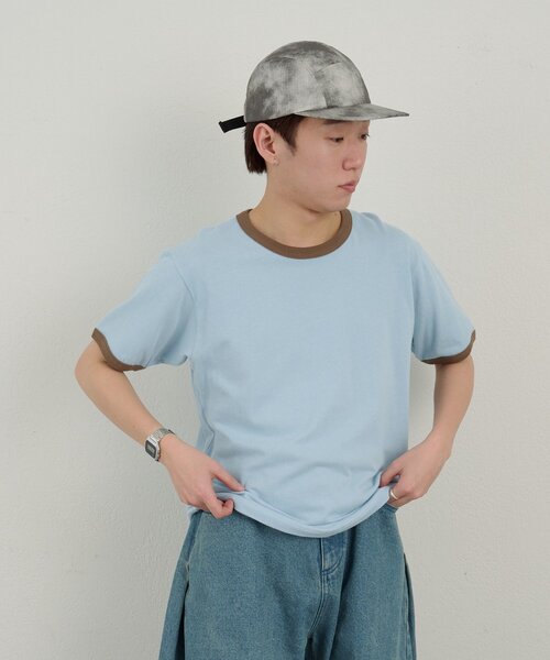 WHIMSIC(ウィムジック)の「【WHIMSIC/2サイズ展開】リンガーTシャツ(Tシャツ/カットソー・メンズ・オフホワイト/グレー/ブルー/ネイビー・2/1)」の22枚目の写真