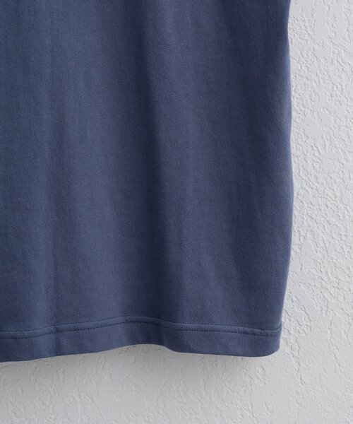 WHIMSIC(ウィムジック)の「【WHIMSIC/2サイズ展開】リンガーTシャツ(Tシャツ/カットソー・メンズ・オフホワイト/グレー/ブルー/ネイビー・2/1)」の6枚目の写真