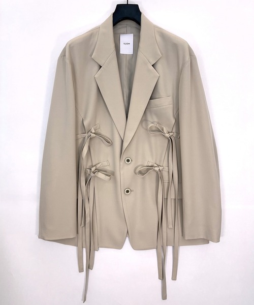 UJOH HOMME/ウジョー】Slit Belt JKT/ ﾜｯｼｬｰ加工高密度ｷﾞｬﾊﾞｼﾞﾝ / M732