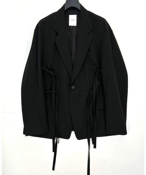 UJOH HOMME/ウジョー】Slit Belt JKT/ ﾜｯｼｬｰ加工高密度ｷﾞｬﾊﾞｼﾞﾝ / M732
