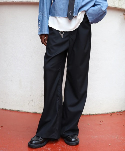 JIEDA(ジエダ)の「【Jieda/ジエダ】FLARE PANTS(その他パンツ・メンズ・ブラック/グレー・2/1)」の2枚目の写真
