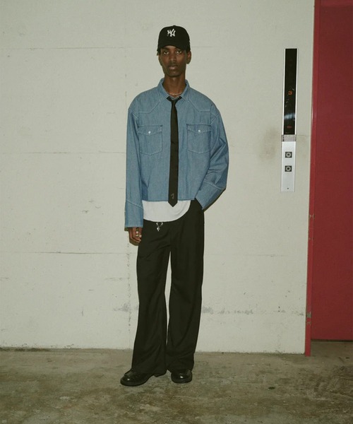 JIEDA(ジエダ)の「【Jieda/ジエダ】FLARE PANTS(その他パンツ・メンズ・ブラック/グレー・2/1)」の13枚目の写真