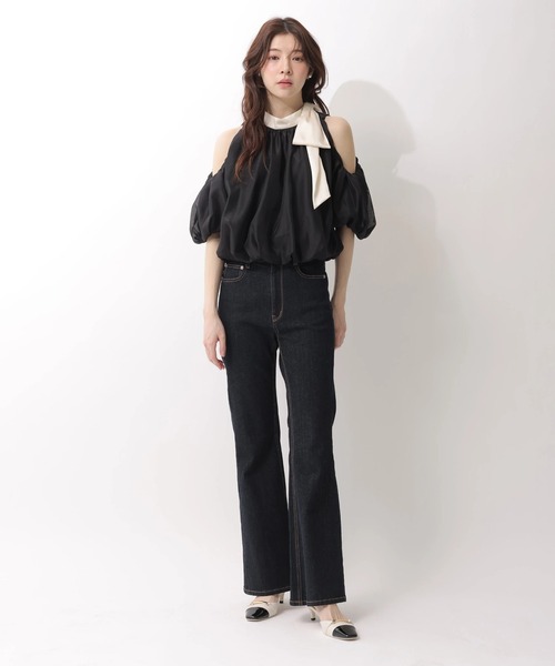 Rirandture(リランドチュール)の「リボンネックオフショルブラウス(シャツ/ブラウス・レディース・ブラック系その他2・2/1)」の10枚目の写真