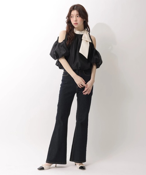 Rirandture(リランドチュール)の「リボンネックオフショルブラウス(シャツ/ブラウス・レディース・ブラック系その他2・2/1)」の12枚目の写真