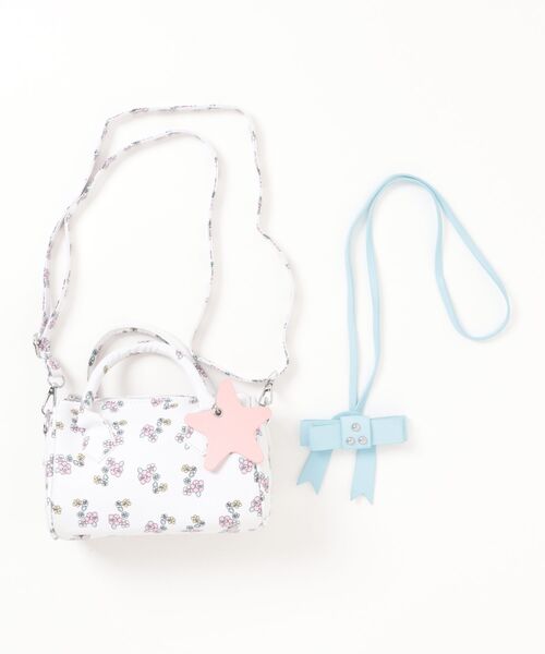 LA VORAGINE(ラ ヴォラジネ)の「リボン付 花柄ショルダーバッグ/ハンドバッグ(ショルダーバッグ・レディース・ホワイト/ブラック・FREE)」の19枚目の写真