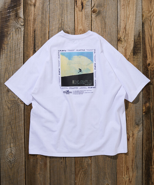 FREAK'S STORE(フリークスストア)の「限定展開 KAVU×FREAK'S STORE カブー 別注 ビッグシルエット バックフォトプリント Tシャツ HIKER(Tシャツ/カットソー・メンズ・ホワイト/アッシュグレー/グレイッシュベージュ/ブラック・LARGE/MEDIUM/SMALL)」の9枚目の写真