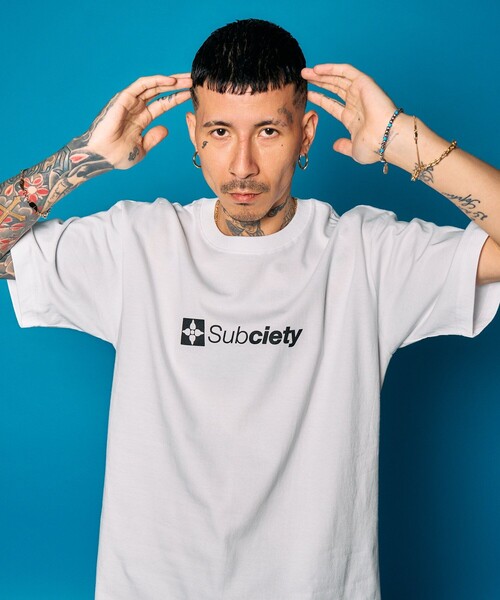 Subciety（サブサエティ）の「THE BASE tee（Tシャツ/カットソー・メンズ・ブラック/スミクロ/ホワイト・SMALL/MEDIUM/LARGE/X-LARGE/XX-LARGE）」の20枚目の写真