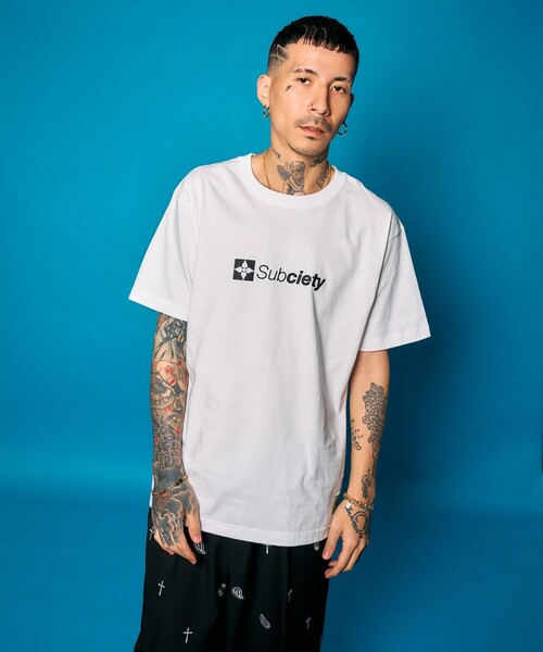 Subciety（サブサエティ）の「THE BASE tee（Tシャツ/カットソー・メンズ・ブラック/スミクロ/ホワイト・SMALL/MEDIUM/LARGE/X-LARGE/XX-LARGE）」の19枚目の写真