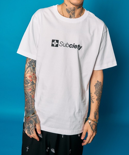 Subciety（サブサエティ）の「THE BASE tee（Tシャツ/カットソー・メンズ・ブラック/スミクロ/ホワイト・SMALL/MEDIUM/LARGE/X-LARGE/XX-LARGE）」の2枚目の写真