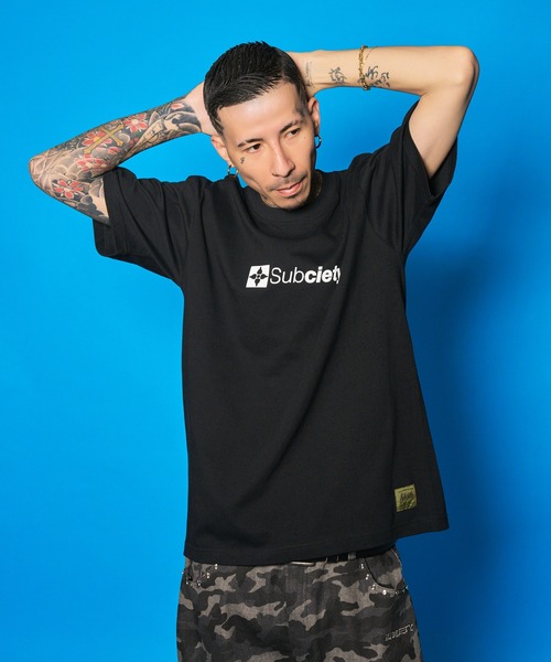 Subciety（サブサエティ）の「THE BASE tee（Tシャツ/カットソー・メンズ・ブラック/スミクロ/ホワイト・SMALL/MEDIUM/LARGE/X-LARGE/XX-LARGE）」の3枚目の写真