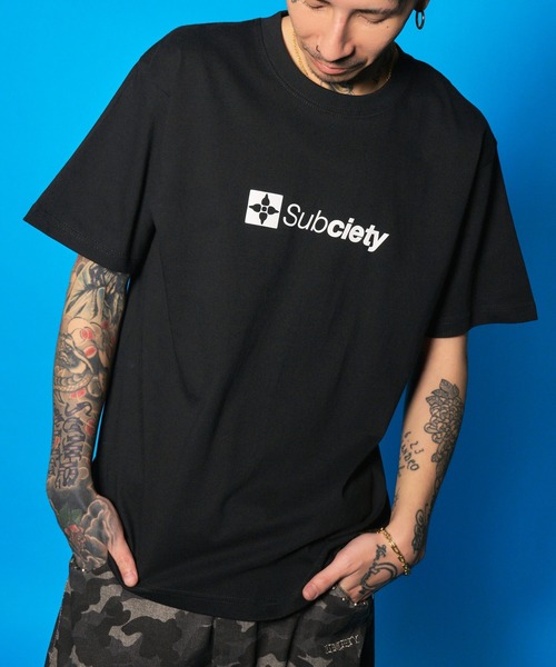 Subciety（サブサエティ）の「THE BASE tee（Tシャツ/カットソー・メンズ・ブラック/スミクロ/ホワイト・SMALL/MEDIUM/LARGE/X-LARGE/XX-LARGE）」の5枚目の写真