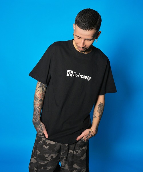 Subciety（サブサエティ）の「THE BASE tee（Tシャツ/カットソー・メンズ・ブラック/スミクロ/ホワイト・SMALL/MEDIUM/LARGE/X-LARGE/XX-LARGE）」の4枚目の写真