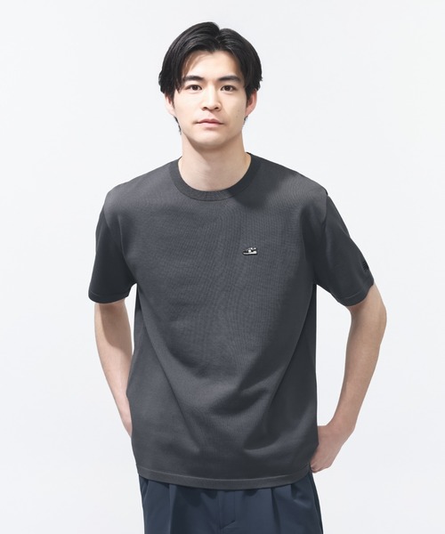 NEW BALANCE(ニューバランス)の「【別注】ニューバランス New Balance シューパッチニットプルオーバー 限定コラボ(Tシャツ/カットソー・メンズ・ブラック/グレー/オフホワイト・S/M/L/LL)」の1枚目の写真