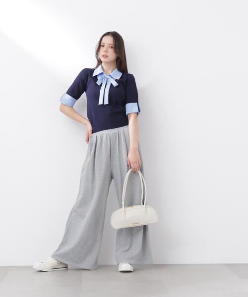 PROPORTION BODY DRESSING（プロポーションボディドレッシング）の「＜Ｅ＞スエットタックパンツ / 1216137300（スウェットパンツ・レディース・グレー系その他/オフホワイト・MEDIUM/P/S）」の10枚目の写真