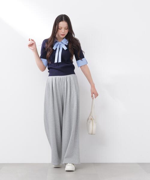 PROPORTION BODY DRESSING（プロポーションボディドレッシング）の「＜Ｅ＞スエットタックパンツ / 1216137300（スウェットパンツ・レディース・グレー系その他/オフホワイト・MEDIUM/P/S）」の12枚目の写真