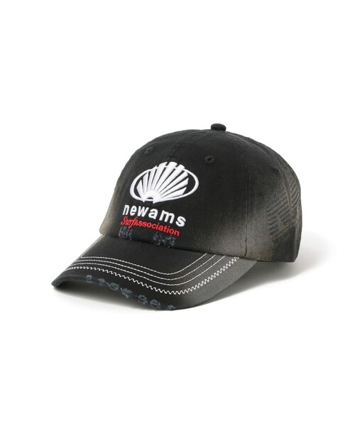 BEAMS T(ビームスティー)の「New Amsterdam Surf Association / CORPORATE CAP(キャップ・メンズ・ブラック・ONE SIZE)」の1枚目の写真