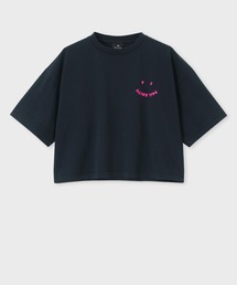 PS Paul Smith | ウィメンズ "Happy" クロップド 半袖Tシャツ / 255406 J340S(Tシャツ/カットソー)