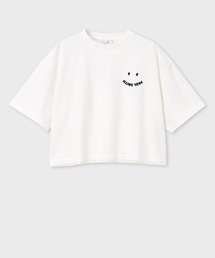 ウィメンズ "Happy" クロップド 半袖Tシャツ / 255406 J340S