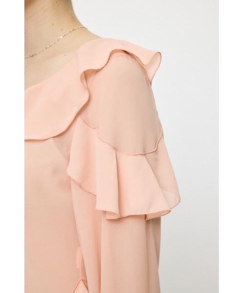 MOUSSY(マウジー)の「CHIFFON RUFFLE ブラウス(シャツ/ブラウス・レディース・ライトピンク/アイボリー/ブラック系その他・FREE)」の21枚目の写真