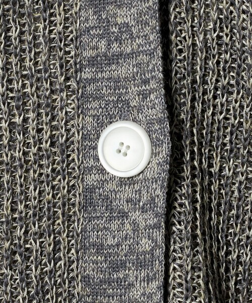 UNITED ARROWS(ユナイテッドアローズ)の「カラーヤーン Vネック カーディガン ‐ウォッシャブル‐(カーディガン/ボレロ・レディース・ダークグレー/ライトグレー/ターコイズブルー系・FREE)」の15枚目の写真