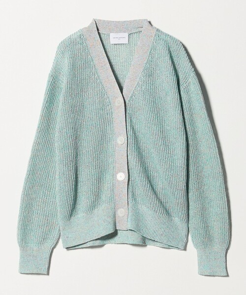 UNITED ARROWS(ユナイテッドアローズ)の「カラーヤーン Vネック カーディガン ‐ウォッシャブル‐(カーディガン/ボレロ・レディース・ダークグレー/ライトグレー/ターコイズブルー系・FREE)」の17枚目の写真