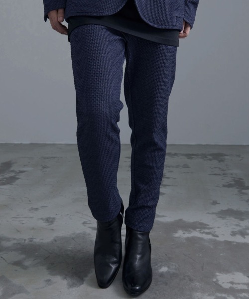 CavariA（キャバリア）の「『CavariA/キャバリア』ふくれジグザグパンツ（その他パンツ・メンズ・ネイビー/ブラック・L/XL）」の2枚目の写真