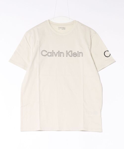 Calvin Klein(カルバン・クライン)の「【CALVIN KLEIN】ロゴTシャツ 半袖 シンプル クルーネック(Tシャツ/カットソー・メンズ・ホワイト/ベージュ/ブラック・SMALL/MEDIUM/LARGE/X-LARGE)」の3枚目の写真