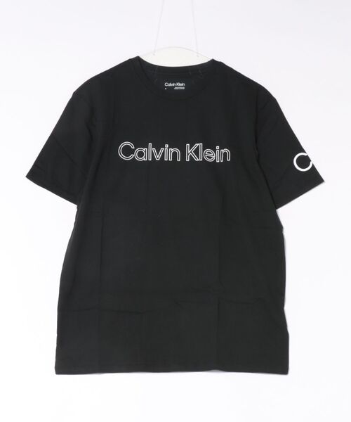 Calvin Klein(カルバン・クライン)の「【CALVIN KLEIN】ロゴTシャツ 半袖 シンプル クルーネック(Tシャツ/カットソー・メンズ・ホワイト/ベージュ/ブラック・SMALL/MEDIUM/LARGE/X-LARGE)」の2枚目の写真