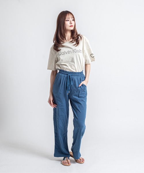 Calvin Klein(カルバン・クライン)の「【CALVIN KLEIN】ロゴTシャツ 半袖 シンプル クルーネック(Tシャツ/カットソー・メンズ・ホワイト/ベージュ/ブラック・SMALL/MEDIUM/LARGE/X-LARGE)」の22枚目の写真