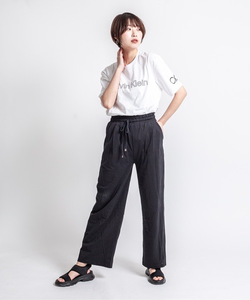 Calvin Klein(カルバン・クライン)の「【CALVIN KLEIN】ロゴTシャツ 半袖 シンプル クルーネック(Tシャツ/カットソー・メンズ・ホワイト/ベージュ/ブラック・SMALL/MEDIUM/LARGE/X-LARGE)」の15枚目の写真