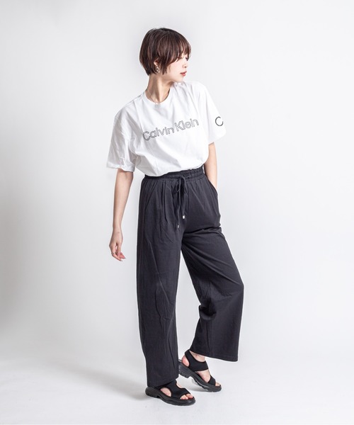 Calvin Klein(カルバン・クライン)の「【CALVIN KLEIN】ロゴTシャツ 半袖 シンプル クルーネック(Tシャツ/カットソー・メンズ・ホワイト/ベージュ/ブラック・SMALL/MEDIUM/LARGE/X-LARGE)」の16枚目の写真