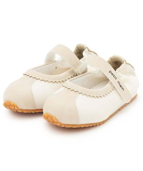 petit main（プティマイン）の「ワンストラップシューズ（その他シューズ・キッズ・ブラック/ホワイト系/サーモンピンク・18cm/15cm/14cm/16cm/17cm）」の2枚目の写真