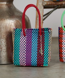 OJO DE MEX | OJO DE MEX/オホデメックス Plastico Cago Tote - cube - Assort かごバッグ バスケット バケットバッグ ミニバッグ 2026年春夏(ハンドバッグ)