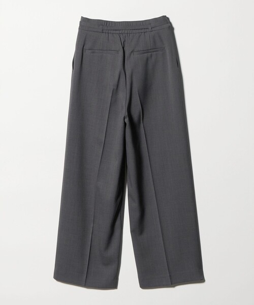 A DAY IN THE LIFE UNITED ARROWS(アデイインザライフユナイテッドアローズ)の「ツイル ベルテッド 2プリーツワイドパンツ ‐ウォッシャブル‐<A DAY IN THE LIFE>(その他パンツ・レディース・ダークグレー/ベージュ・36/38)」の10枚目の写真