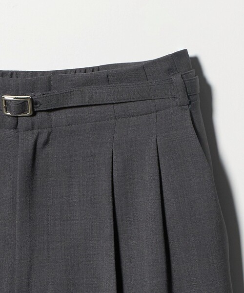 A DAY IN THE LIFE UNITED ARROWS(アデイインザライフユナイテッドアローズ)の「ツイル ベルテッド 2プリーツワイドパンツ ‐ウォッシャブル‐<A DAY IN THE LIFE>(その他パンツ・レディース・ダークグレー/ベージュ・36/38)」の11枚目の写真