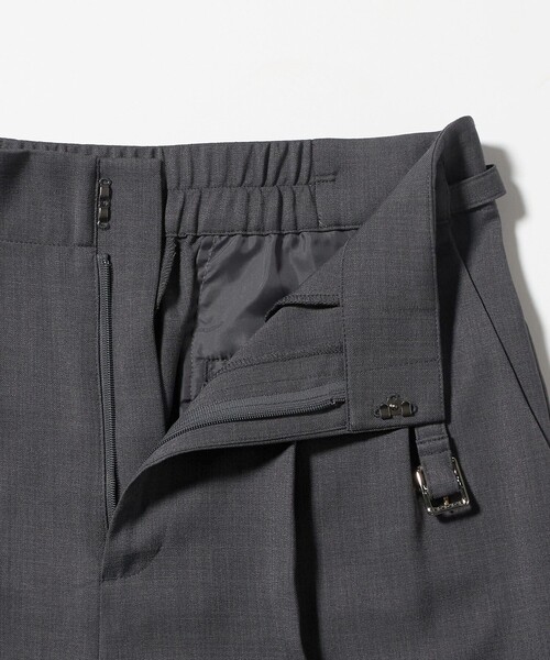 A DAY IN THE LIFE UNITED ARROWS(アデイインザライフユナイテッドアローズ)の「ツイル ベルテッド 2プリーツワイドパンツ ‐ウォッシャブル‐<A DAY IN THE LIFE>(その他パンツ・レディース・ダークグレー/ベージュ・36/38)」の14枚目の写真