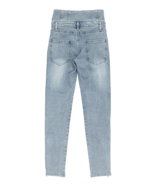 ANAP(アナップ)の「裾ジップ × レース 2WAY 三つボタン デニム スキニーパンツ(デニムパンツ・レディース・ブルー/ブラック・S/M)」の13枚目の写真