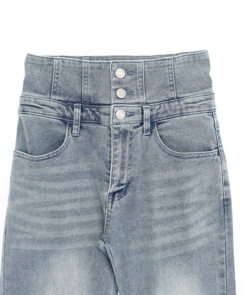 ANAP(アナップ)の「裾ジップ × レース 2WAY 三つボタン デニム スキニーパンツ(デニムパンツ・レディース・ブルー/ブラック・S/M)」の15枚目の写真