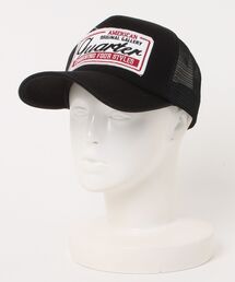 A.M.S. | ダメージ加工ワッペン 刺繍デザイン ウレタンメッシュキャップ(キャップ)