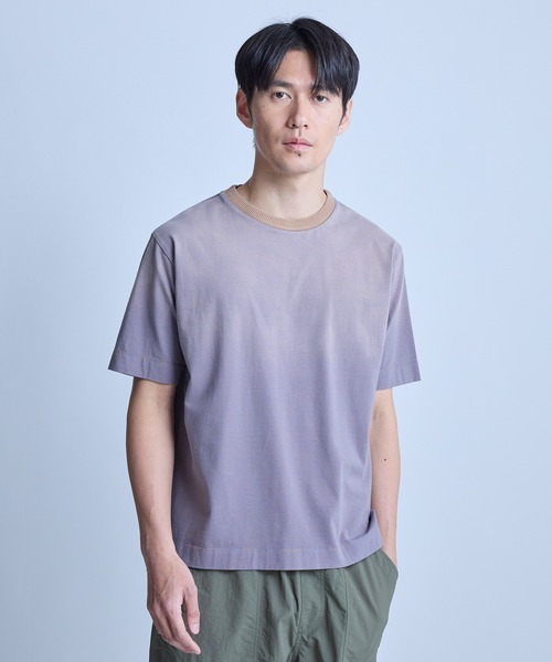 UNION STATION(ユニオンステーション)の「ヴィンテージライクミジンボーダーTシャツ<ストレッチ・マシンウォッシャブル>(Tシャツ/カットソー・メンズ・ホワイト×ブラック/ホワイト系その他/ブルー系その他・L)」の3枚目の写真
