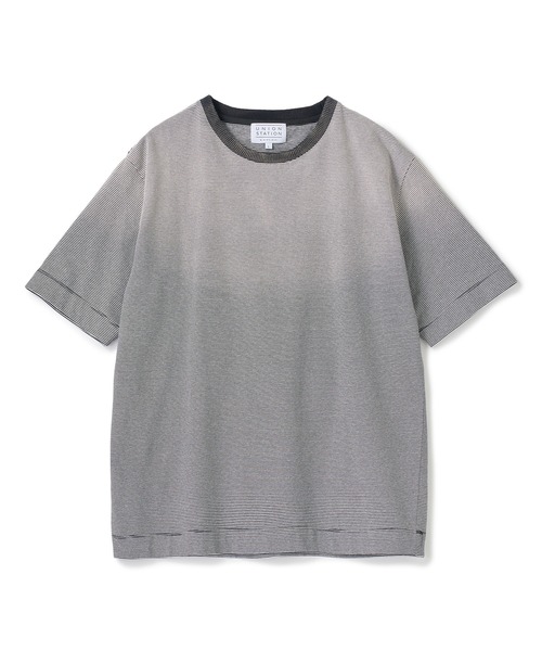 UNION STATION（ユニオンステーション）の「ヴィンテージライクミジンボーダーTシャツ＜ストレッチ・マシンウォッシャブル＞（Tシャツ/カットソー・メンズ・ホワイト×ブラック/ホワイト系その他/ブルー系その他・L/M）」の19枚目の写真