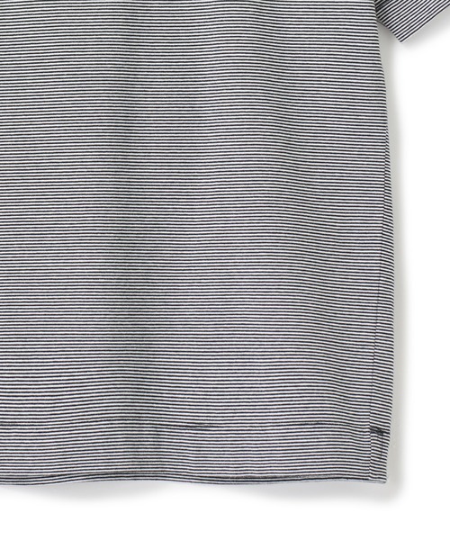 UNION STATION（ユニオンステーション）の「ヴィンテージライクミジンボーダーTシャツ＜ストレッチ・マシンウォッシャブル＞（Tシャツ/カットソー・メンズ・ホワイト×ブラック/ホワイト系その他/ブルー系その他・L/M）」の22枚目の写真