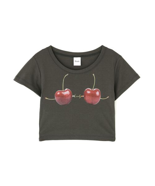 ROYAL FLASH(ロイヤルフラッシュ)の「MITSUKI/ミツキ/Cherry Bra T-Shirt(Tシャツ/カットソー・レディース・ホワイト/チャコールグレー・F)」の16枚目の写真
