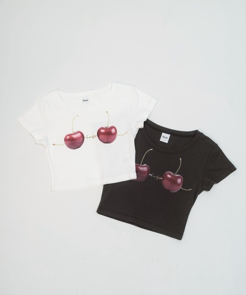 ROYAL FLASH(ロイヤルフラッシュ)の「MITSUKI/ミツキ/Cherry Bra T-Shirt(Tシャツ/カットソー・レディース・ホワイト/チャコールグレー・F)」の8枚目の写真