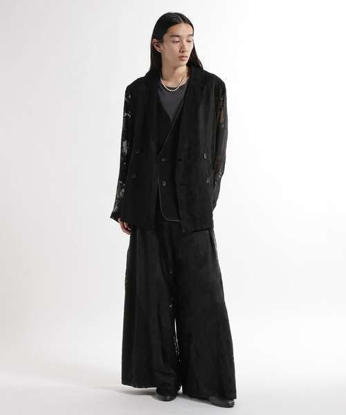 HARE(ハレ)の「【SET UP対応】キリカエレースワイドパンツ(HARE)(その他パンツ・メンズ・ブルー/ブラック・SMALL/MEDIUM)」の3枚目の写真