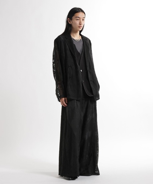 HARE(ハレ)の「【SET UP対応】キリカエレースワイドパンツ(HARE)(その他パンツ・メンズ・ブルー/ブラック・SMALL/MEDIUM)」の4枚目の写真