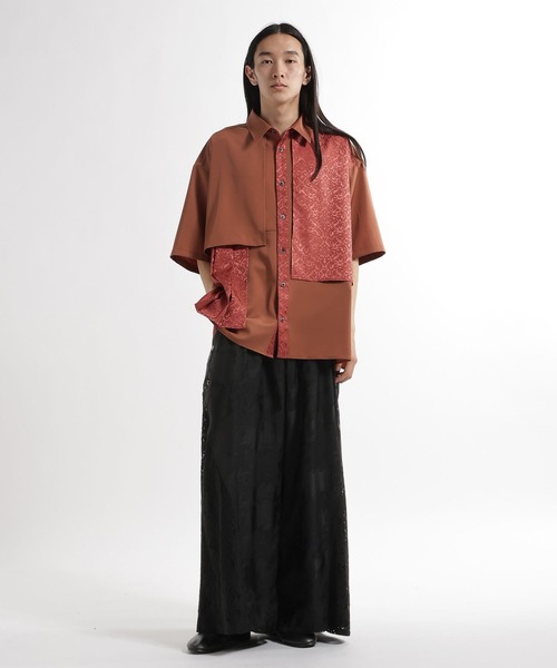 HARE(ハレ)の「【SET UP対応】キリカエレースワイドパンツ(HARE)(その他パンツ・メンズ・ブルー/ブラック・SMALL/MEDIUM)」の8枚目の写真